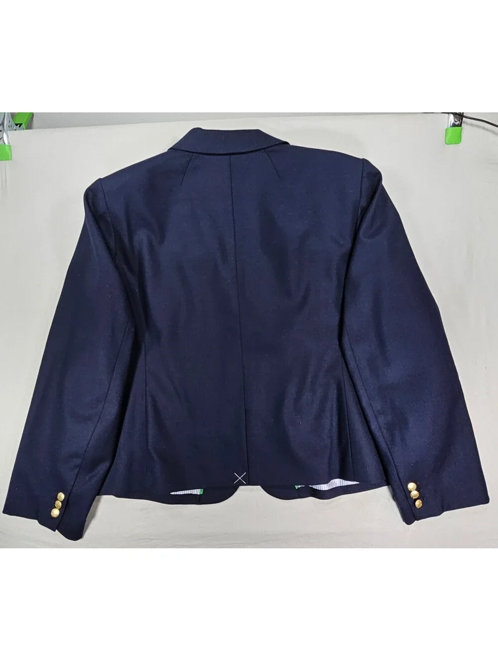 J.Crew Women's Classic Schoolboy Navy Blazer with Gold Buttons. Size 24(3X) NWT
